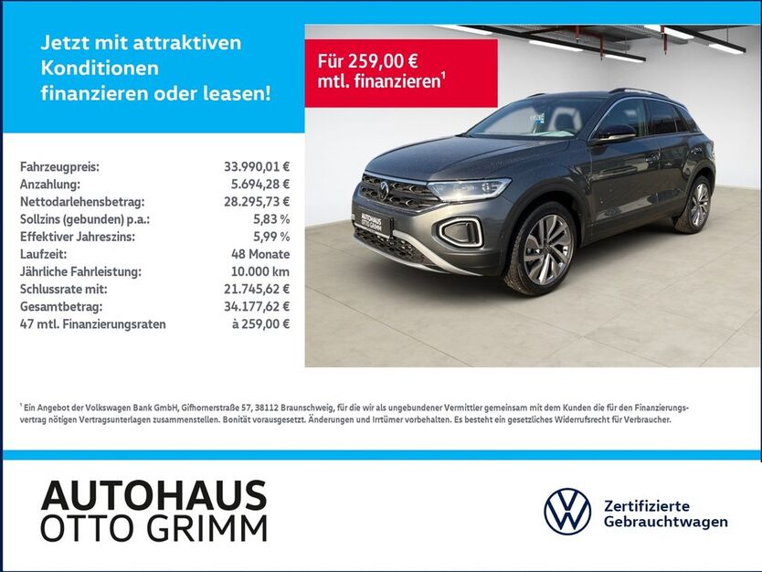 VW T-Roc 10.302 km 31.480 € Bitterfeld-Wolfen 06749