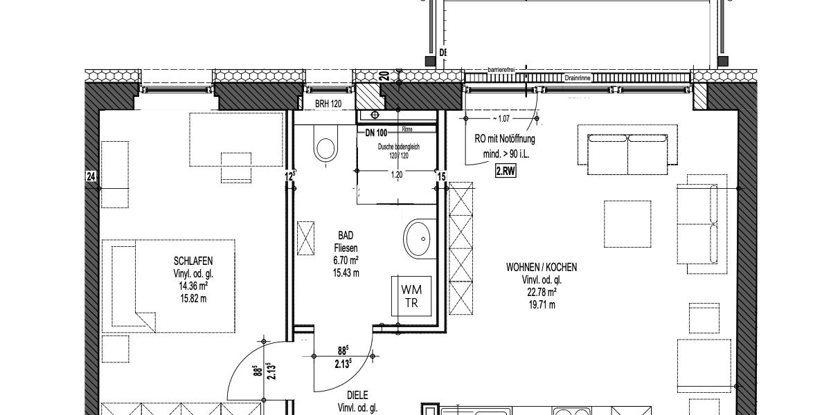 Wohnung zum Mieten in Merseburg 653,70 € 53.36 m² 2 zimmer