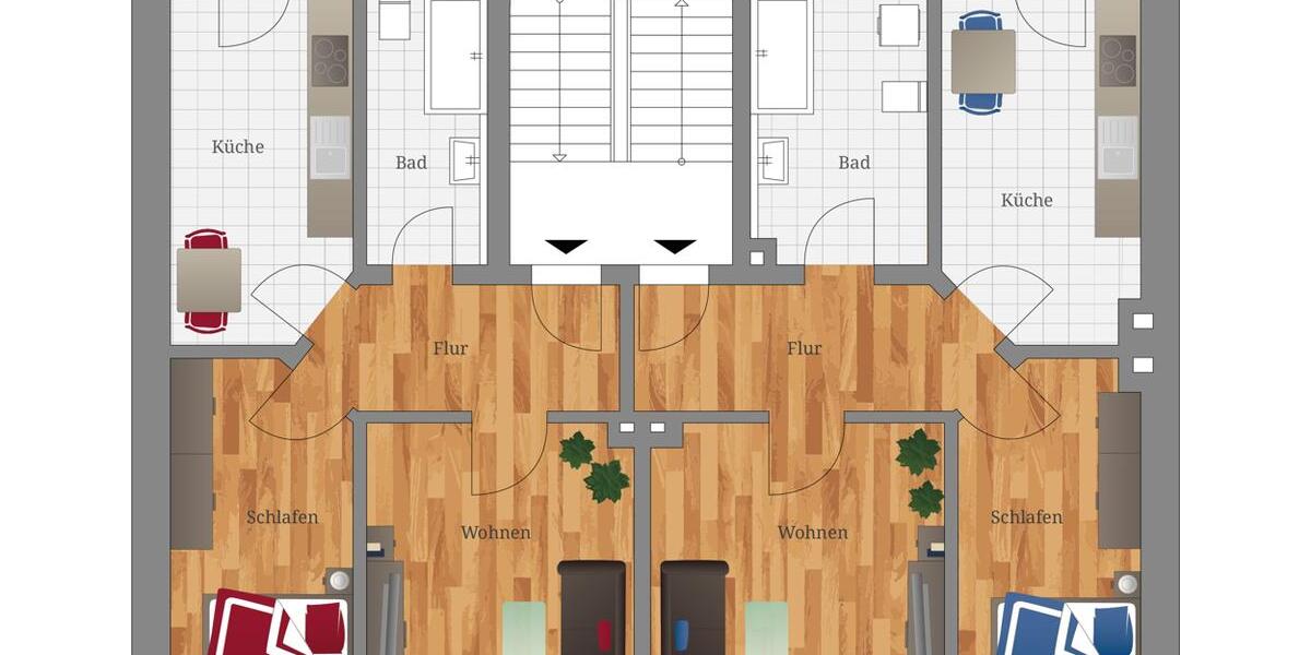 Etagenwohnung Markranstädt - 2 Zimmer, 56 m&sup2;, 539&euro; | Angebot:24926273