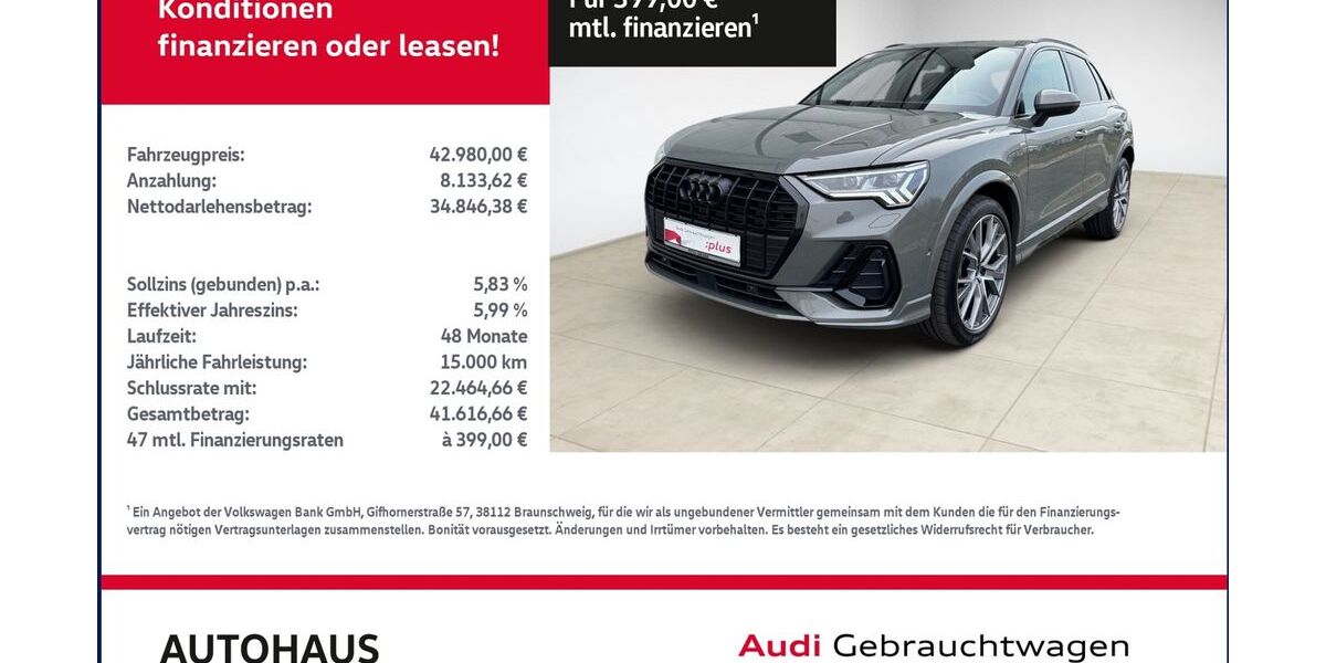Audi Q3 9.874 km 39.979 &euro; Bitterfeld-Wolfen 06749
