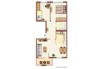 Etagenwohnung Halle (Saale) Nietleben - 3 Zimmer, 57 m&sup2;, 315&euro; | Angebot:26487352