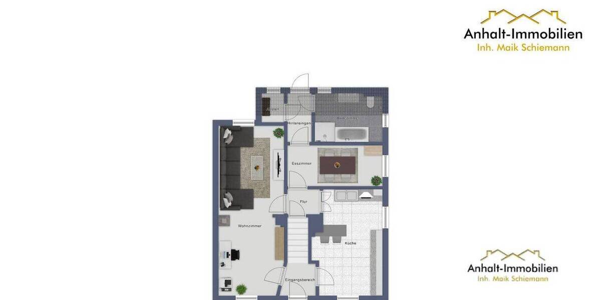 Doppelhaushälfte Bitterfeld-Wolfen OT Holzweißig Holzweißig - 3 Zimmer, 97 m&sup2;, 97.500&euro; | Angebot:26807335
