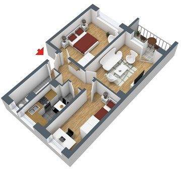 Etagenwohnung Lutherstadt Eisleben - 3 Zimmer, 59 m&sup2;, 355&euro; | Angebot:25739847
