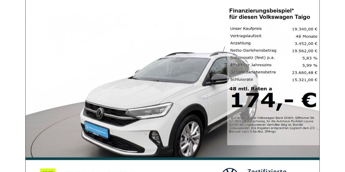 VW Taigo 7.150 km 19.340 &euro; Leuna 06237