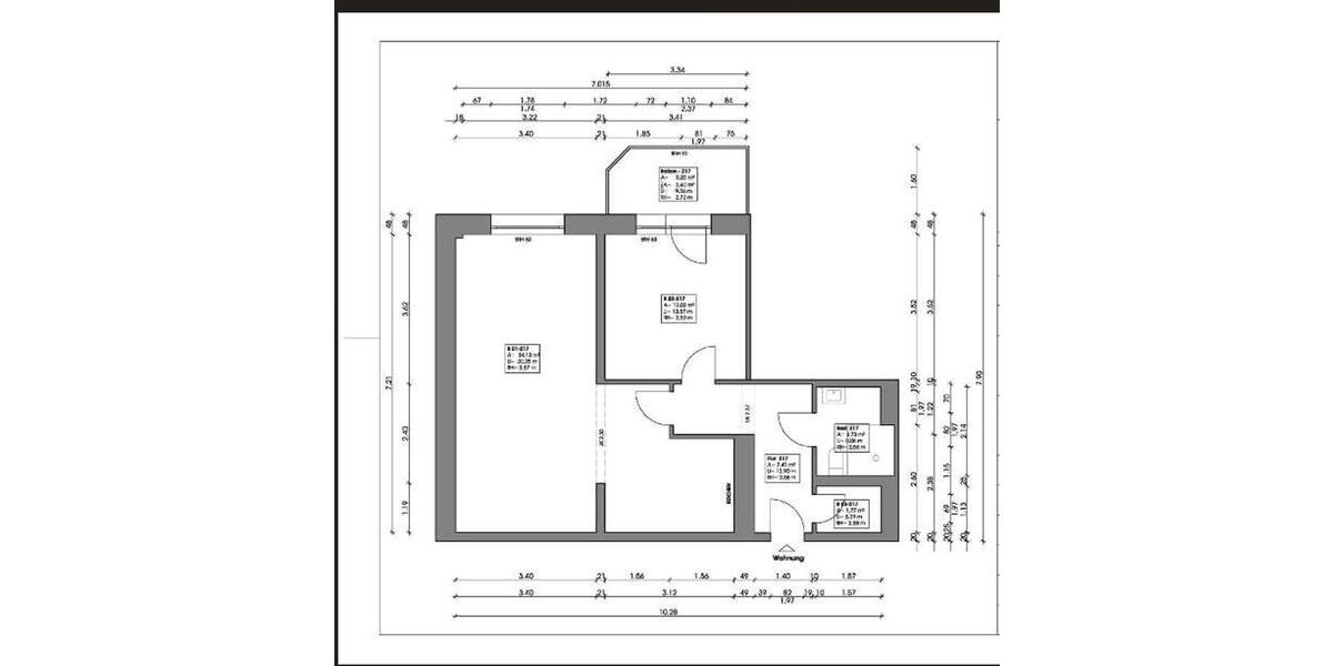 Etagenwohnung Halle (Saale) Büschdorf - 2 Zimmer, 61 m&sup2;, 650&euro; | Angebot:25639784