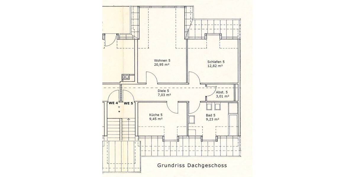 Etagenwohnung Halle (Saale) Gesundbrunnen - 2 Zimmer, 61 m&sup2;, 149.000&euro; | Angebot:26826060