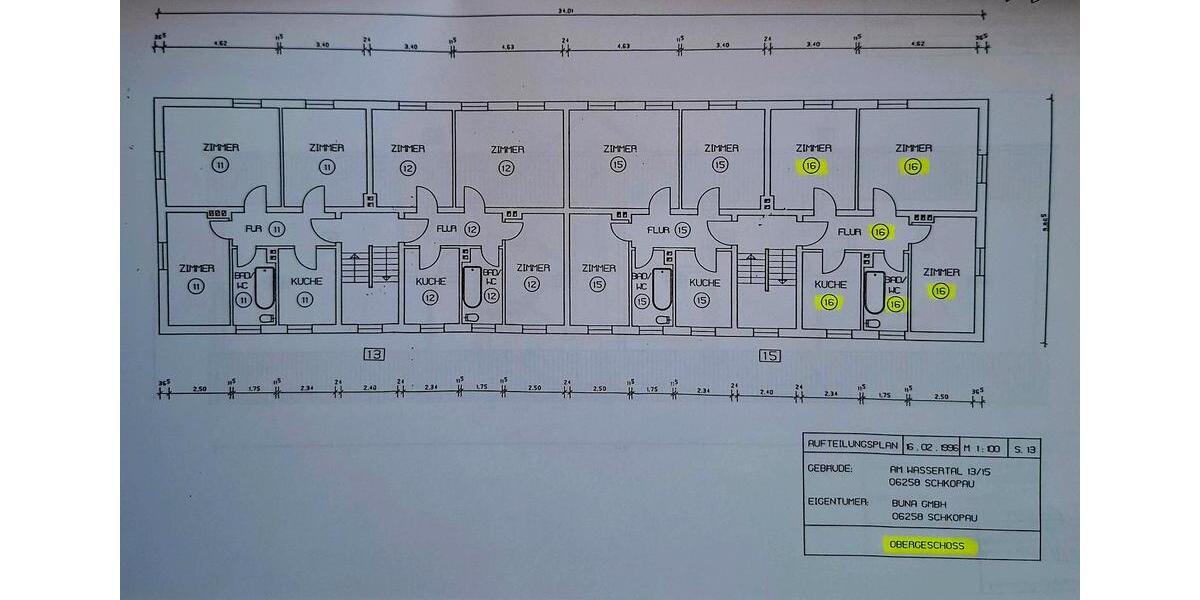 Etagenwohnung Schkopau - 3 Zimmer, 60 m&sup2;, 80.000&euro; | Angebot:27299586