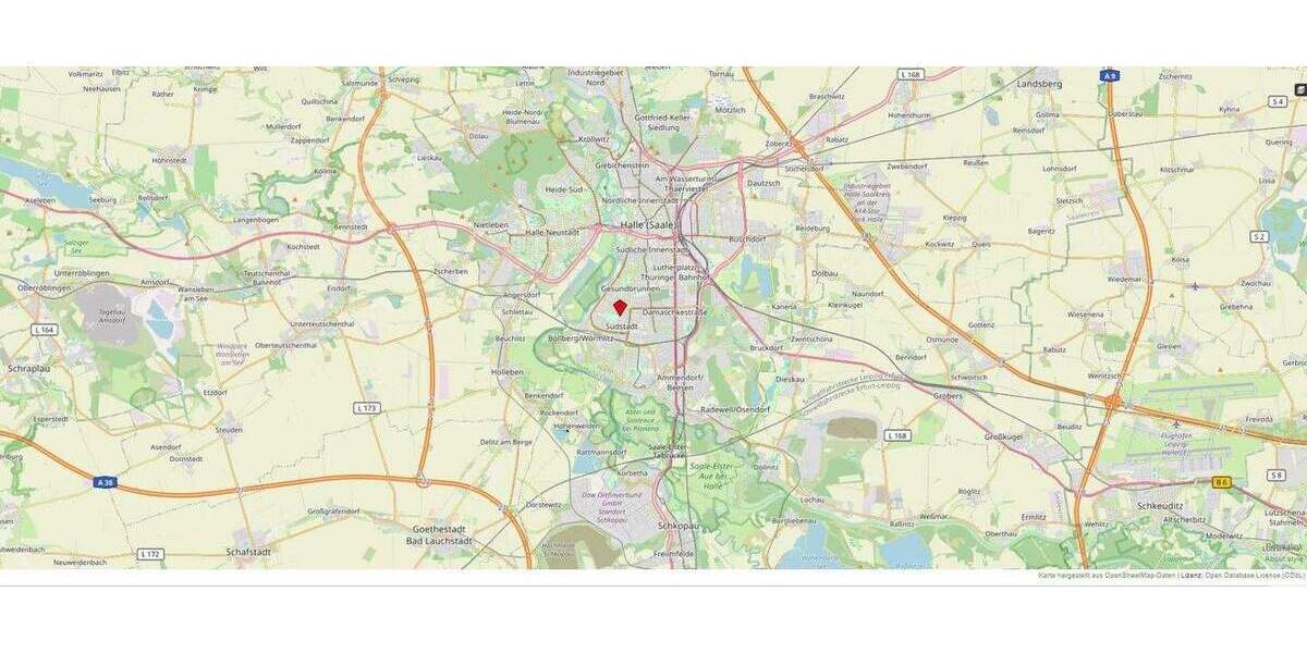 Etagenwohnung Halle (Saale) Gesundbrunnen - 3 Zimmer, 58 m&sup2;, 84.000&euro; | Angebot:25245792