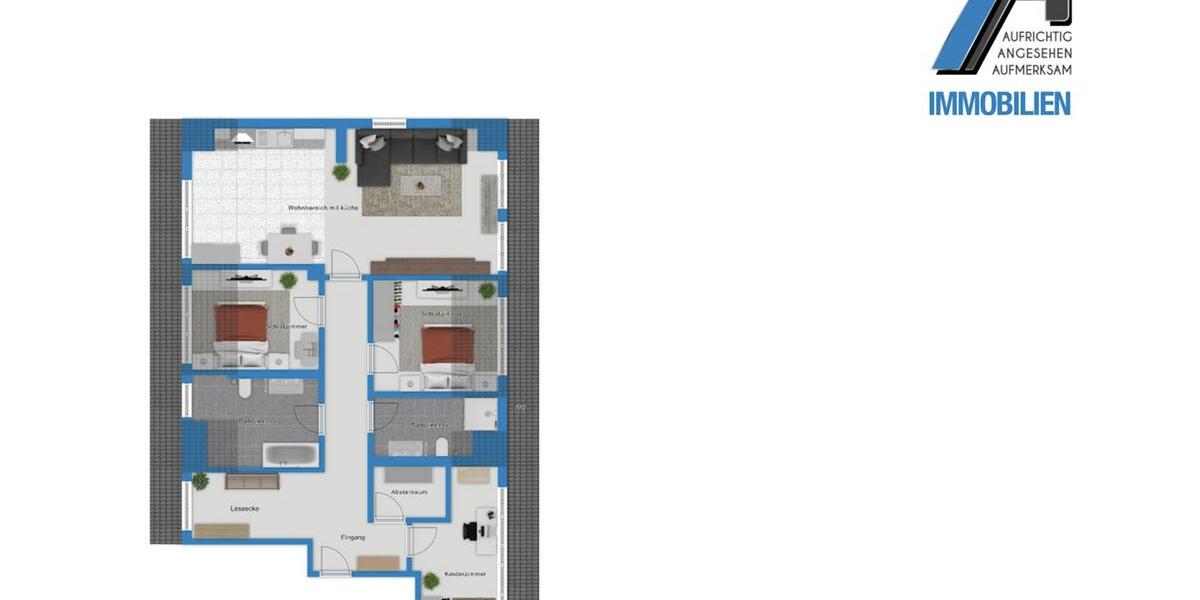 Etagenwohnung Halle (Saale) Dölau - 4 Zimmer, 95 m&sup2;, 1.143&euro; | Angebot:26338199