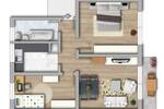 Etagenwohnung Halle (Saale) Südliche Neustadt - 3 Zimmer, 60 m&sup2;, 347&euro; | Angebot:26816847