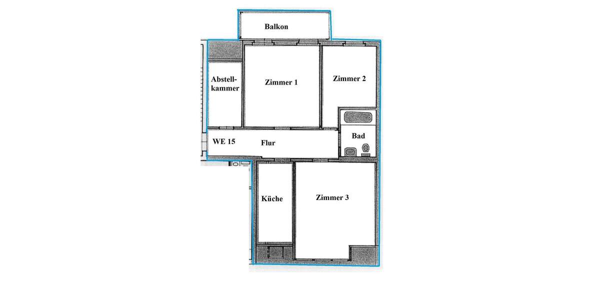 Etagenwohnung Halle (Saale) Paulusviertel - 3 Zimmer, 94 m&sup2;, 225.000&euro; | Angebot:25815991