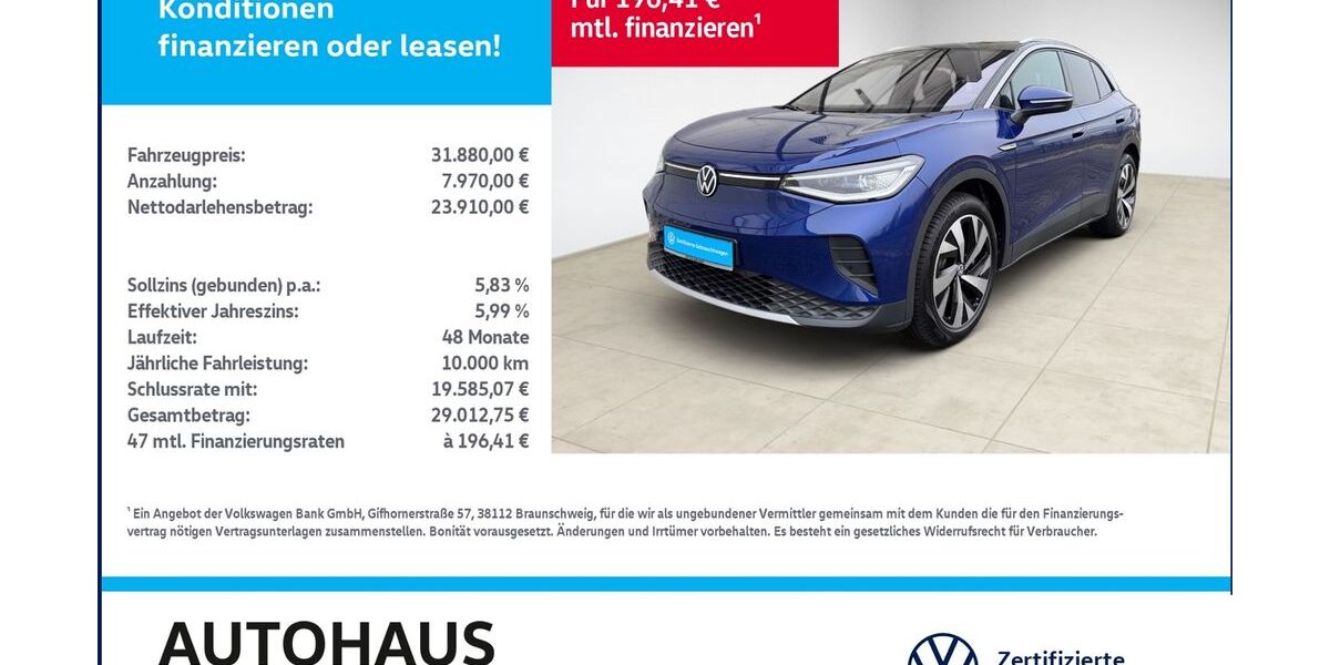 VW ID.4 23.262 km 30.780 &euro; Bitterfeld-Wolfen 06749