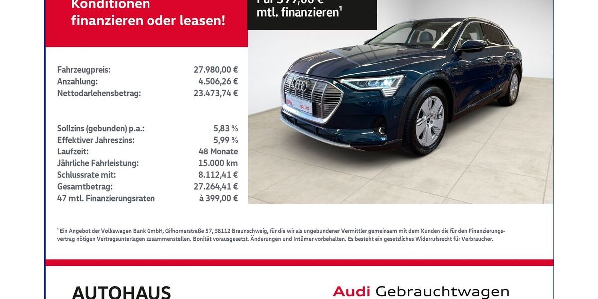 Audi e-tron 92.077 km 25.979 &euro; Bitterfeld-Wolfen 06749