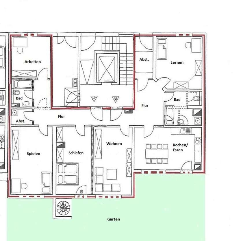 Südvorstadt-Highlight: Großzügige 5-Raum-Wohnung mit Gartenparadies