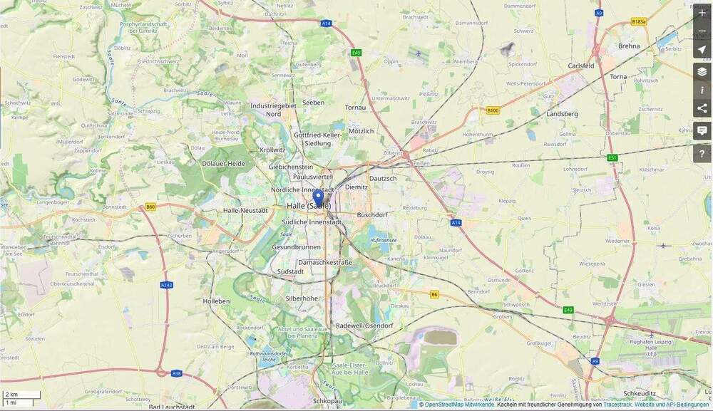 Etagenwohnung Halle (Saale) Innenstadt - 2 Zimmer, 53 m&sup2;, 100.000&euro; | Angebot:25815992