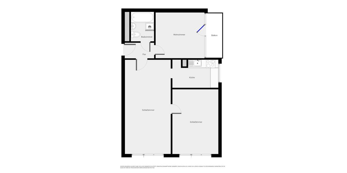 Etagenwohnung Halle (Saale) Halle-Neustadt - 3 Zimmer, 66 m&sup2;, 565&euro; | Angebot:26072409