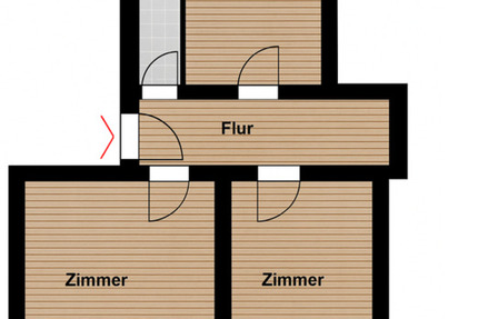 Wohnung Halle (Saale) Damaschkestraße - 2 Zimmer, 58 m&sup2;, 520&euro; | Angebot:25362584