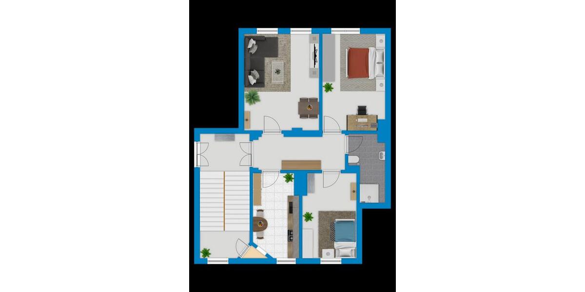 Etagenwohnung Halle (Saale) Büschdorf - 3 Zimmer, 69 m&sup2;, 555&euro; | Angebot:25932939