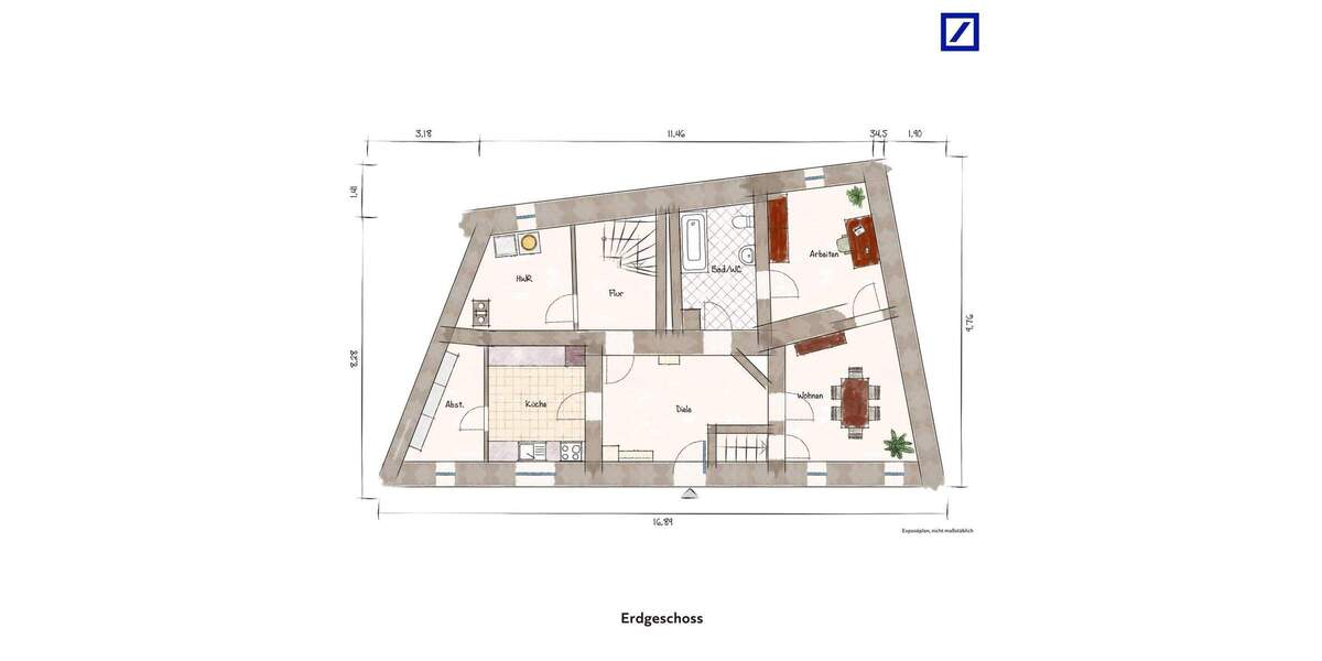 Reihenmittelhaus Querfurt - 5 Zimmer, 130 m&sup2;, 125.000&euro; | Angebot:25801820