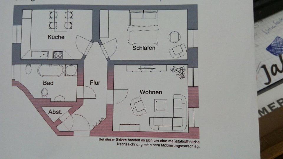 Etagenwohnung Halle (Saale) - 2 Zimmer, 68 m&sup2;, 125.000&euro; | Angebot:24840076