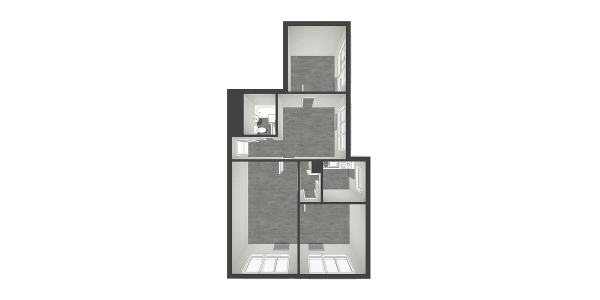 Etagenwohnung Halle (Saale) Nietleben - 3 Zimmer, 67 m&sup2;, 334&euro; | Angebot:25783708