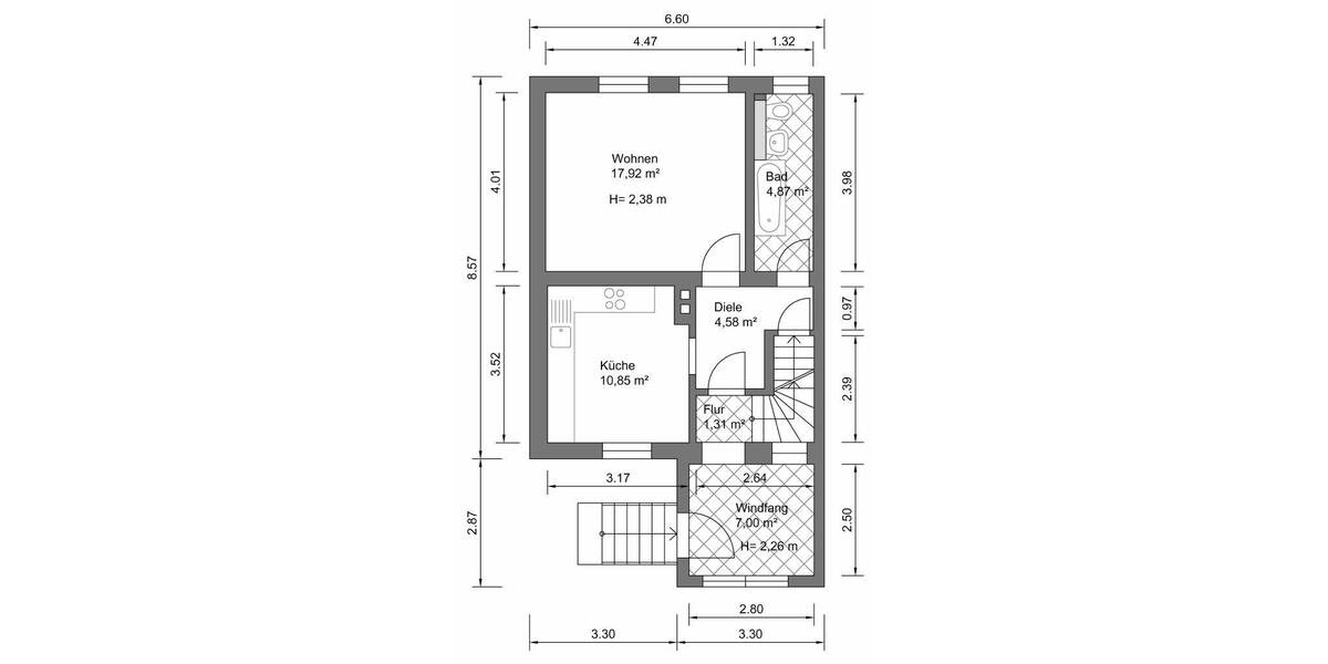 Doppelhaushälfte Landsberg - 3 Zimmer, 72 m&sup2;, 142.000&euro; | Angebot:26643867