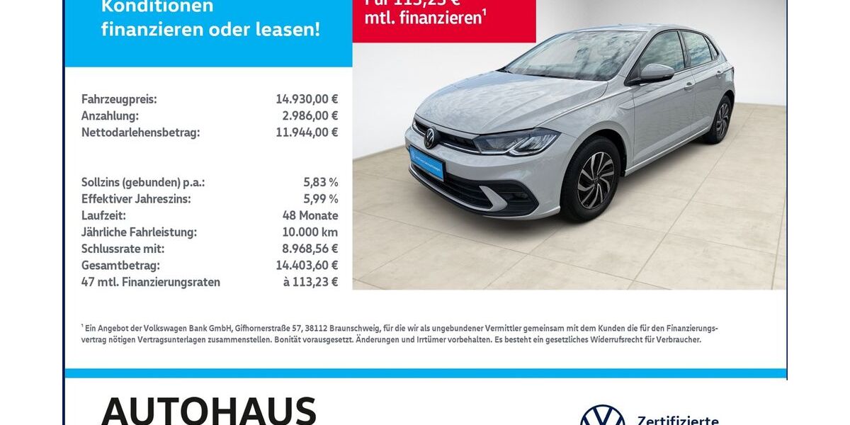 VW Polo 43.308 km 14.930 &euro; Bitterfeld-Wolfen 06749
