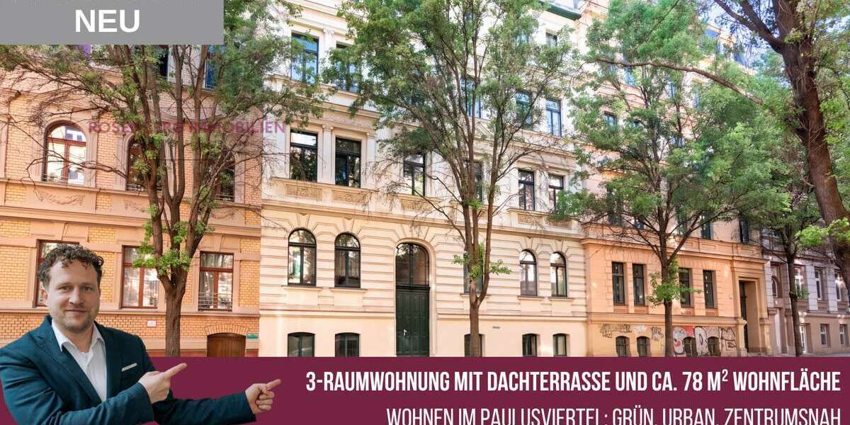 Etagenwohnung Halle Paulusviertel - 3 Zimmer, 79 m&sup2;, 169.900&euro; | Angebot:26991565