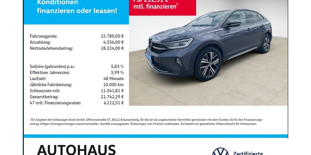 VW Taigo 61.588 km 22.780 &euro; Bitterfeld-Wolfen 06749
