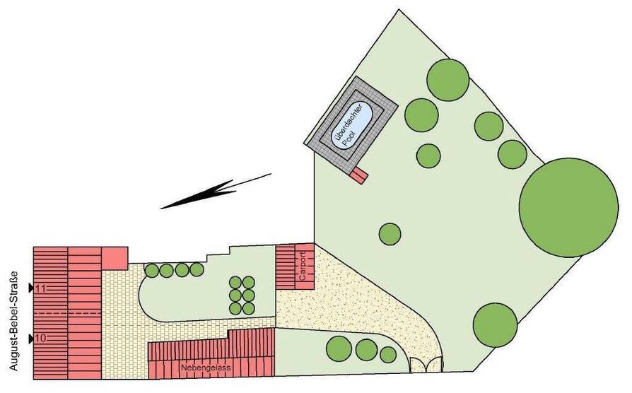 Nördlicher Saalekreis: Idyllisches Wohnen mit Platz für 2 Familien, Nebengelass & Pool 1 zimmer
