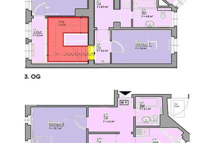 Wohnung Halle Südliche Innenstadt - 4 Zimmer, 104 m&sup2;, 1.040&euro; | Angebot:26200259