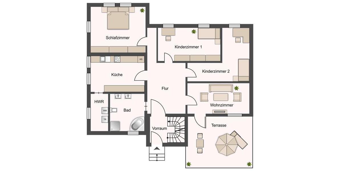 Terrassenwohnung Delitzsch - 4 Zimmer, 160 m&sup2;, 1.568&euro; | Angebot:25963480