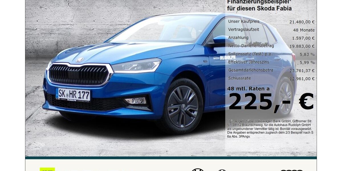 Skoda Fabia 6.500 km 20.980 &euro; Merseburg 06217