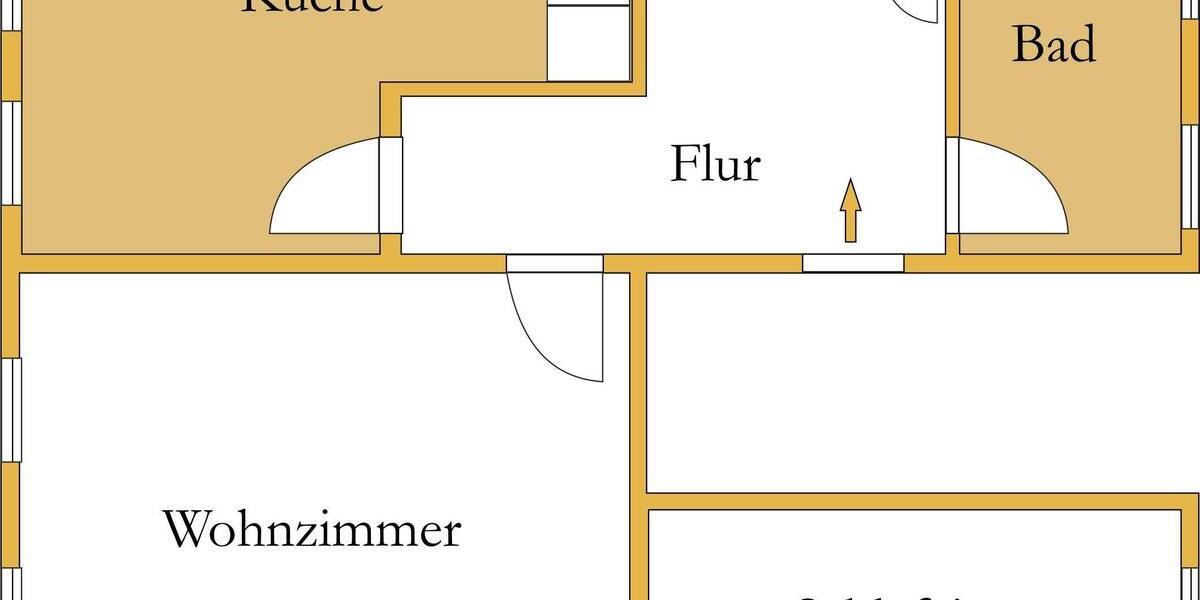 Etagenwohnung Köthen (Anhalt) Köthen - 2 Zimmer, 58 m&sup2;, 345&euro; | Angebot:26815785