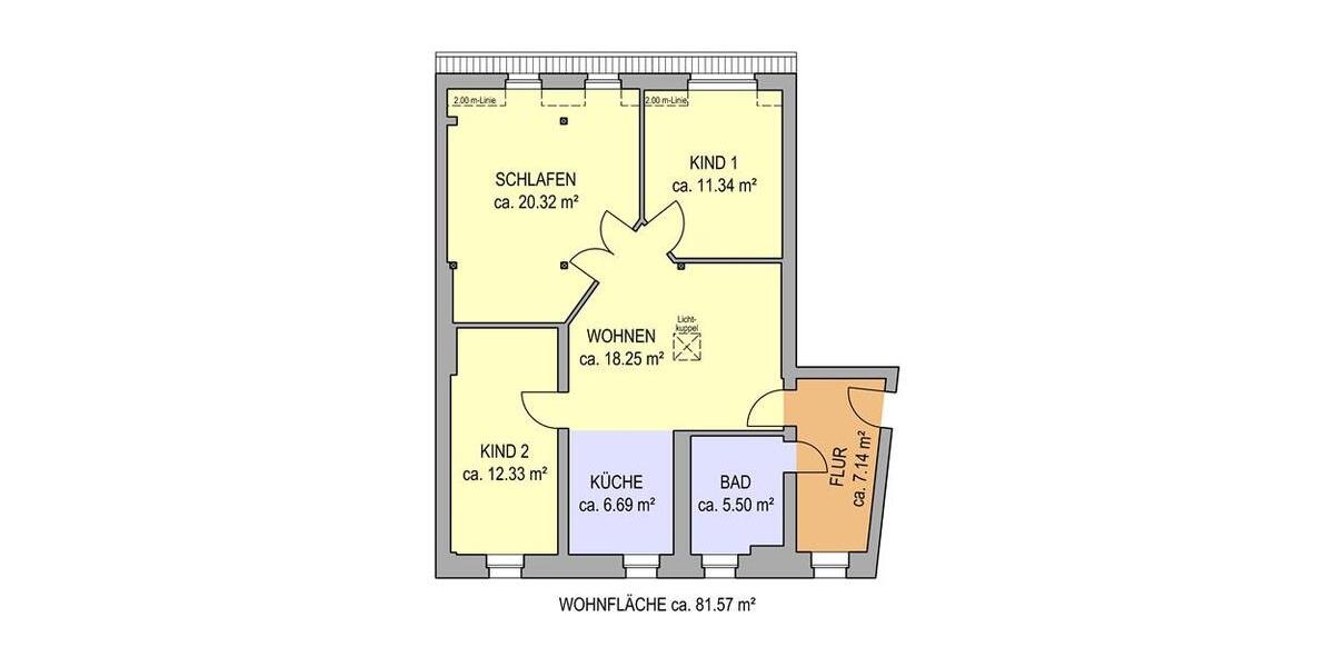Dachgeschoßwohnung Bitterfeld-Wolfen Bitterfeld - 4 Zimmer, 82 m&sup2;, 575&euro; | Angebot:25991443