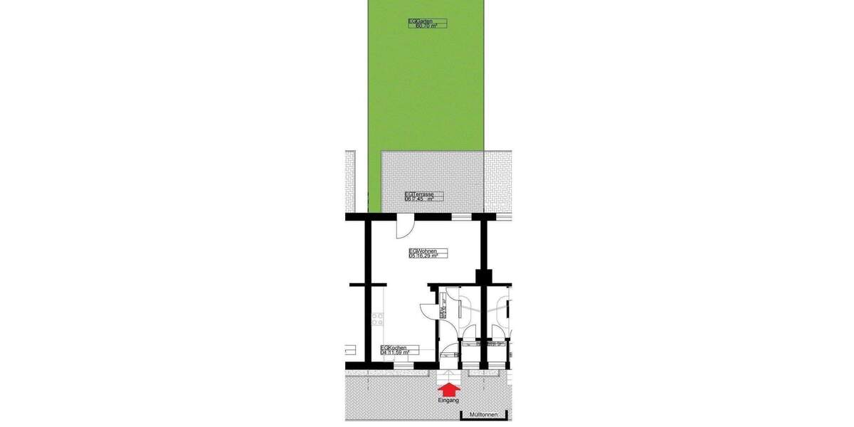 Reihenmittelhaus Seegebiet Mansfelder Land Wansleben am See - 5 Zimmer, 92 m&sup2;, 1.110&euro; | Angebot:25165686
