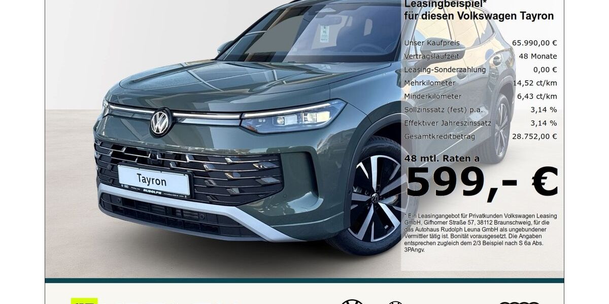 VW Tayron 3.000 km 65.990 &euro; Leuna 06237
