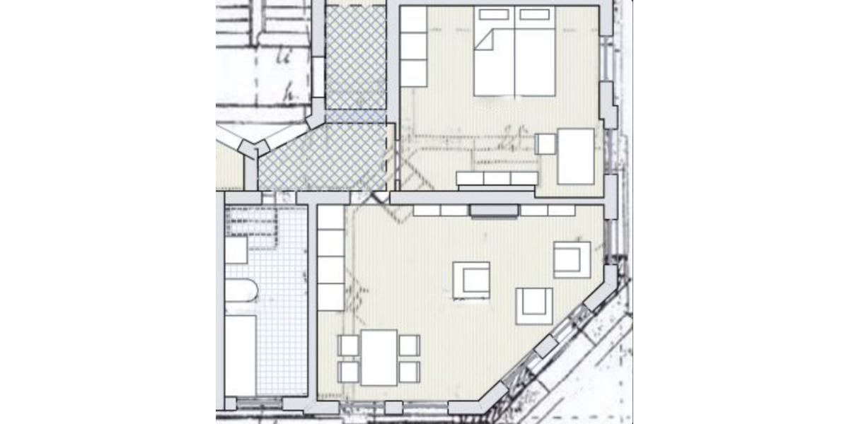 Etagenwohnung Halle (Saale) Damaschkestraße - 2 Zimmer, 59 m&sup2;, 399&euro; | Angebot:25539988