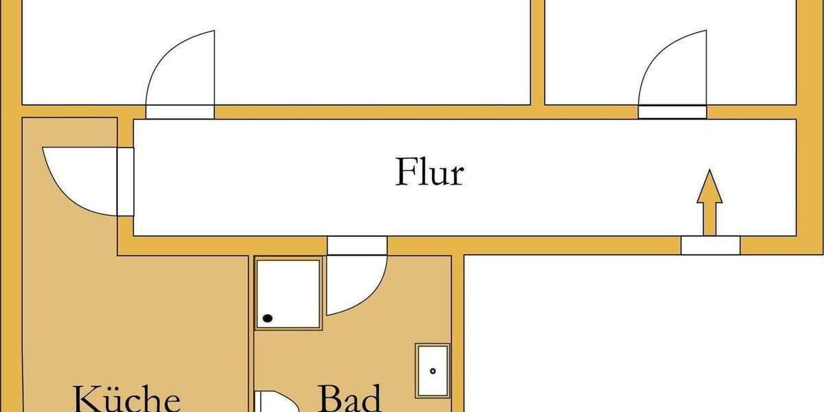 Etagenwohnung Köthen - 2 Zimmer, 40 m&sup2;, 245&euro; | Angebot:24807047