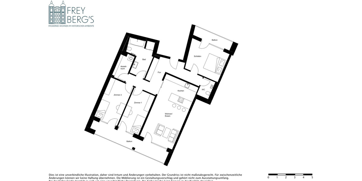 Etagenwohnung Halle (Saale) Damaschkestraße - 4 Zimmer, 113 m&sup2;, 1.610&euro; | Angebot:26562990