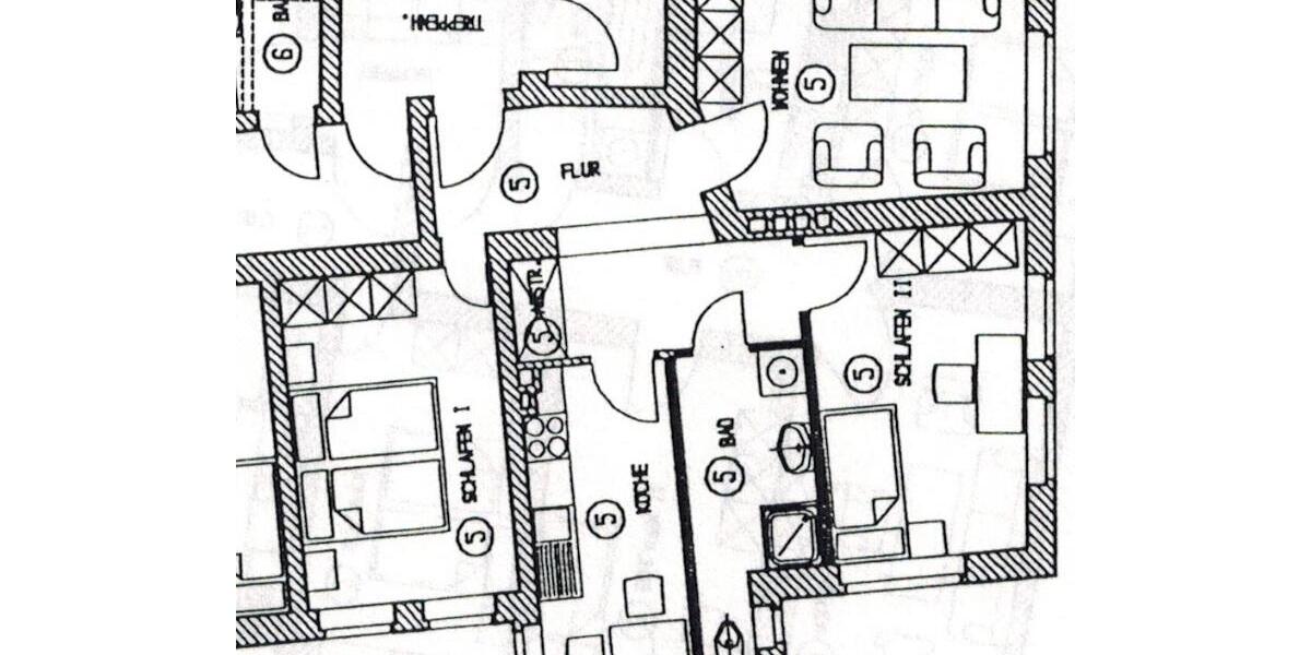 Etagenwohnung Halle (Saale) Damaschkestraße - 3 Zimmer, 61 m&sup2;, 960&euro; | Angebot:26705568