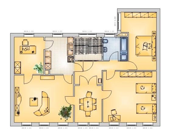 Etagenwohnung Bitterfeld-Wolfen Bitterfeld - 5 Zimmer, 125 m&sup2;, 937&euro; | Angebot:24363184