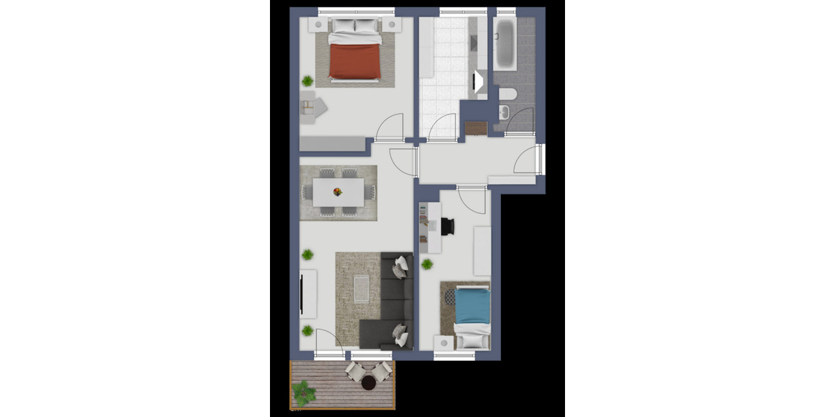 Etagenwohnung Bad Lauchstädt - 3 Zimmer, 58 m&sup2;, 359&euro; | Angebot:25040609