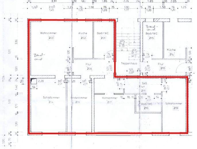 Etagenwohnung Markranstädt Quesitz - 5 Zimmer, 108 m&sup2;, 810&euro; | Angebot:26817131