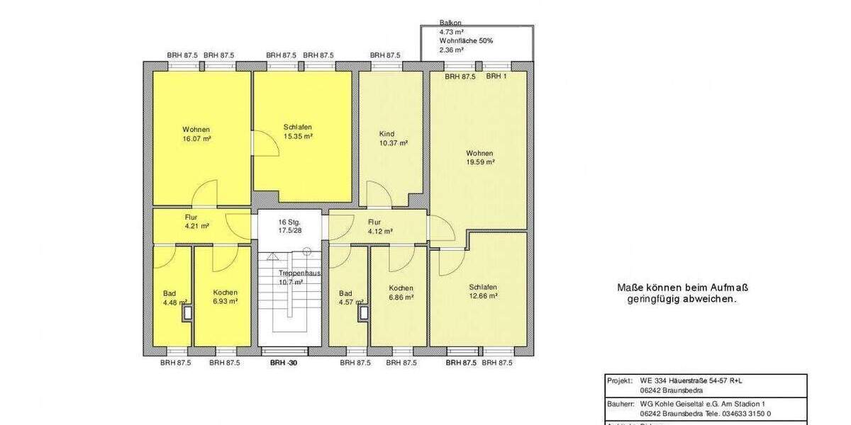 Etagenwohnung Braunsbedra Neumark - 3 Zimmer, 60 m&sup2;, 390&euro; | Angebot:25268242