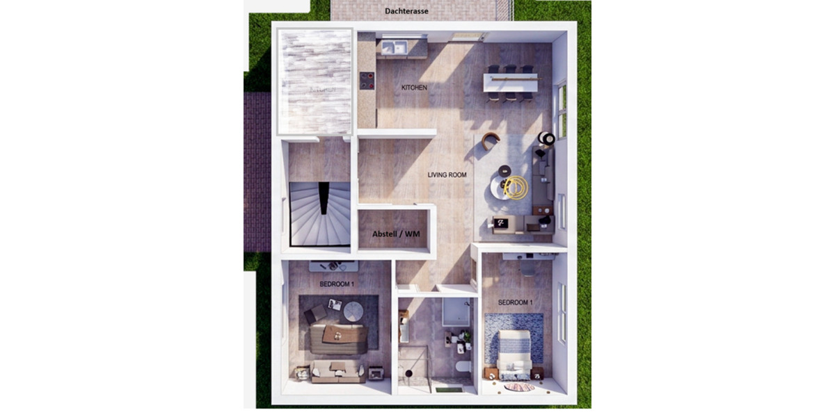Terrassenwohnung Bitterfeld-Wolfen Bitterfeld - 3 Zimmer, 88 m&sup2;, 1.195&euro; | Angebot:25407093