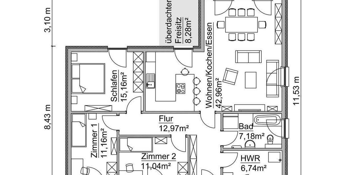 Bungalow Bad Dürrenberg Nempitz - 5 Zimmer, 126 m&sup2;, 329.520&euro; | Angebot:25738967