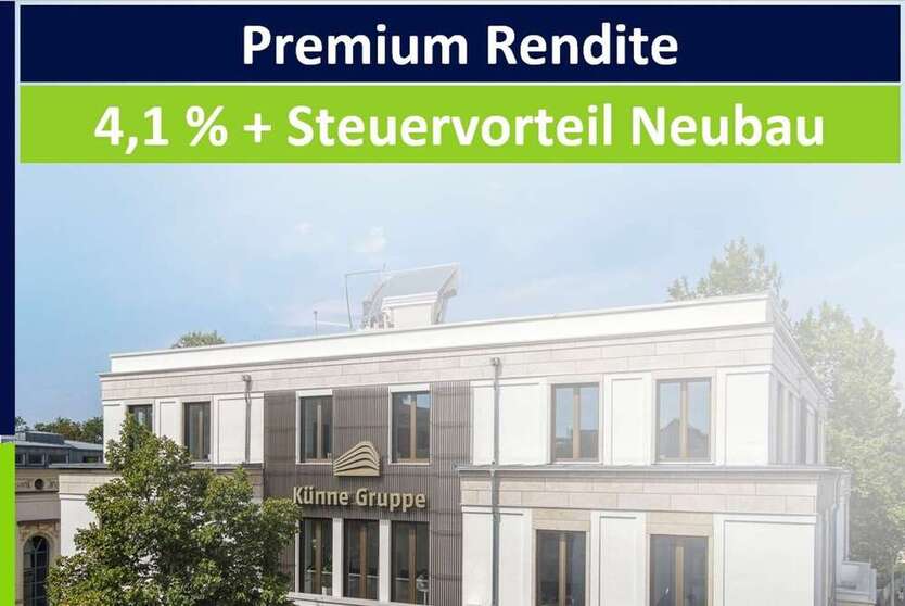 Moderne 3 RaumWohnung - NeubauEigentumswohnung mit KfW 40 in der Südvorstadt mit Balkon, Erstbezug