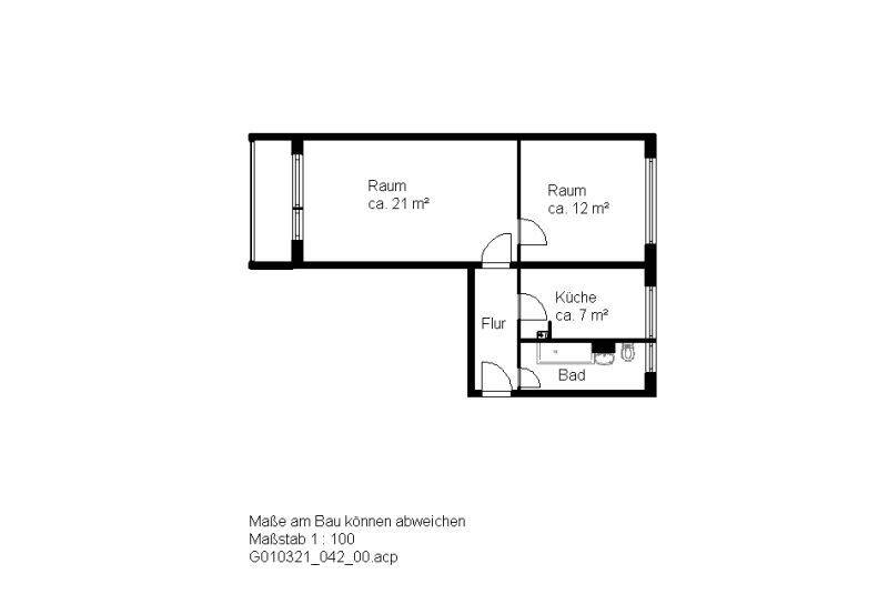 Etagenwohnung Halle (Saale) Südstadt - 2 Zimmer, 50 m&sup2;, 330&euro; | Angebot:26917987