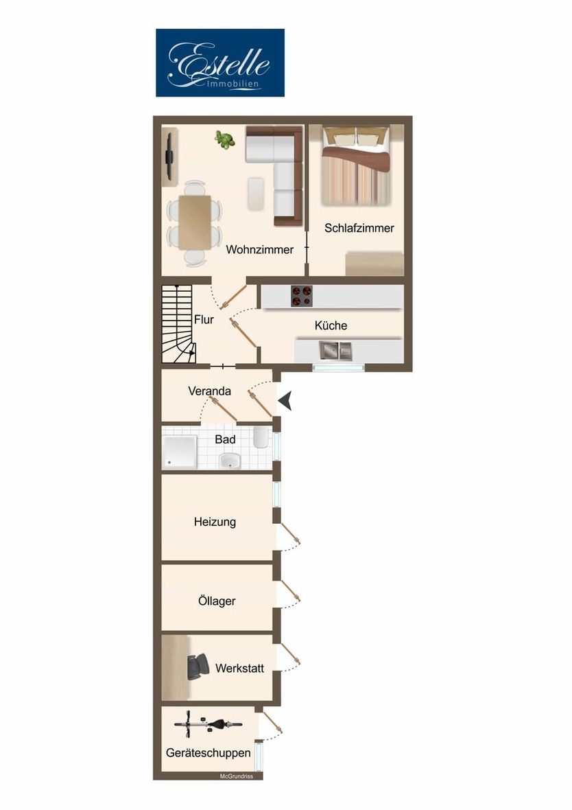 Haus mit viel Stauraum und kleinem Garten - Garage - Carport 5 zimmer